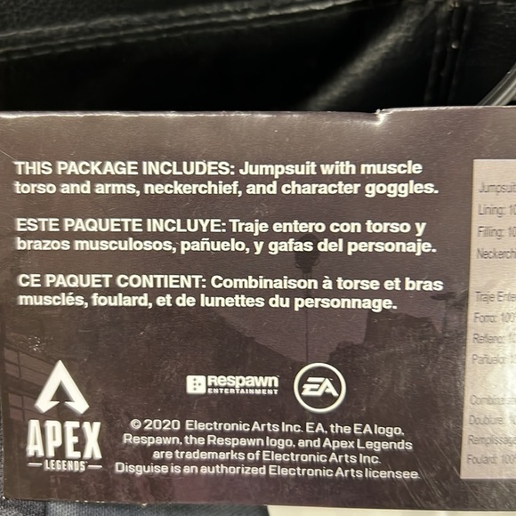 APEX Legends Mirage Child Halloween Costume Jumpsuit Goggles M (7-8) - Picture 8 of 10